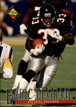 Erric Pegram Atlanta Falcons 1994 Pro Line Live NFL #162